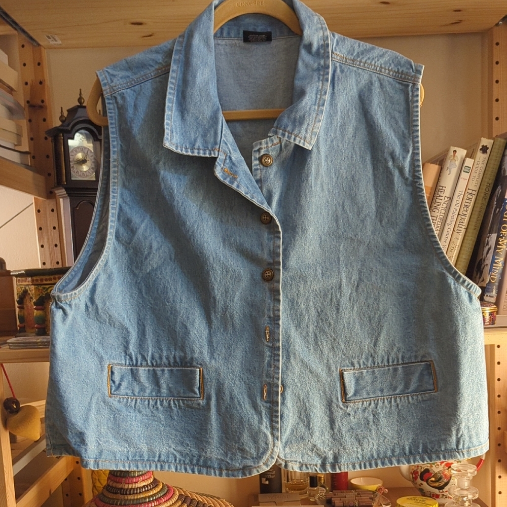 Blue Denim Vest